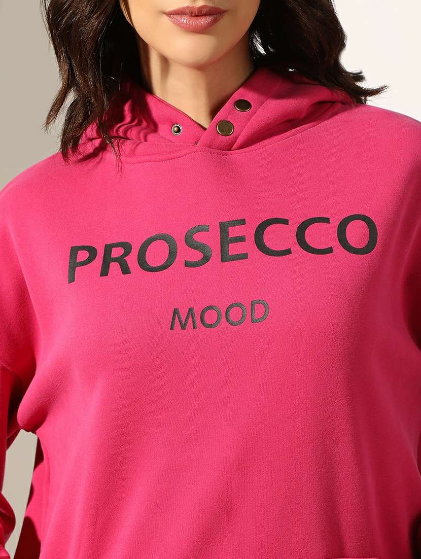 Women Printed Long Sleeve Hooded Sweatshirt - 22179982 -  Standard Image - 5