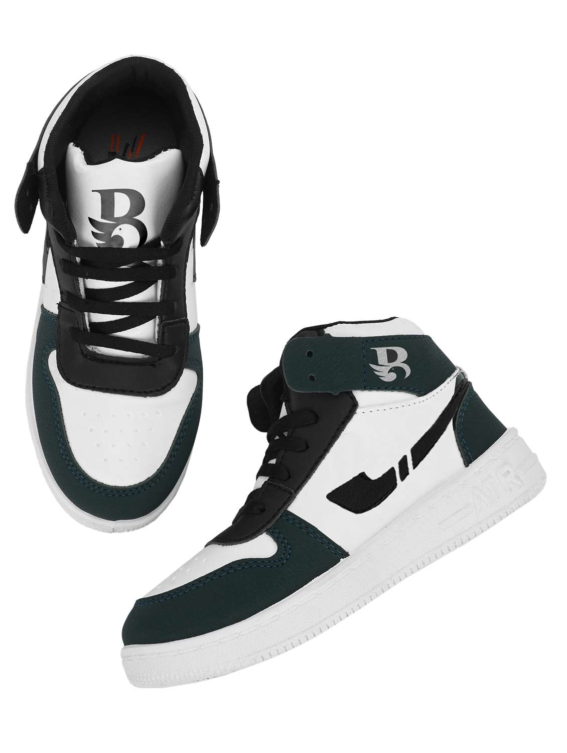 boys lace up high ankle sneaker - 22179995 -  Standard Image - 3