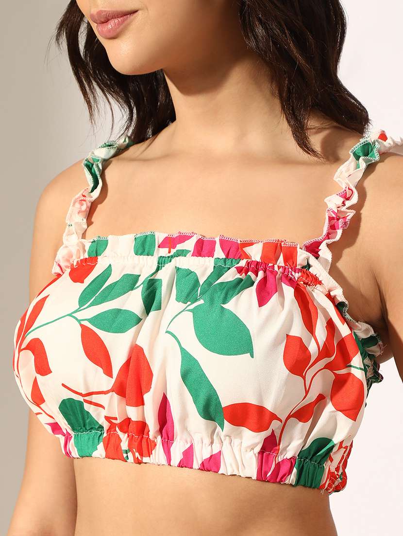 women printed top and skirt co-ord set - 22180043 -  Standard Image - 5