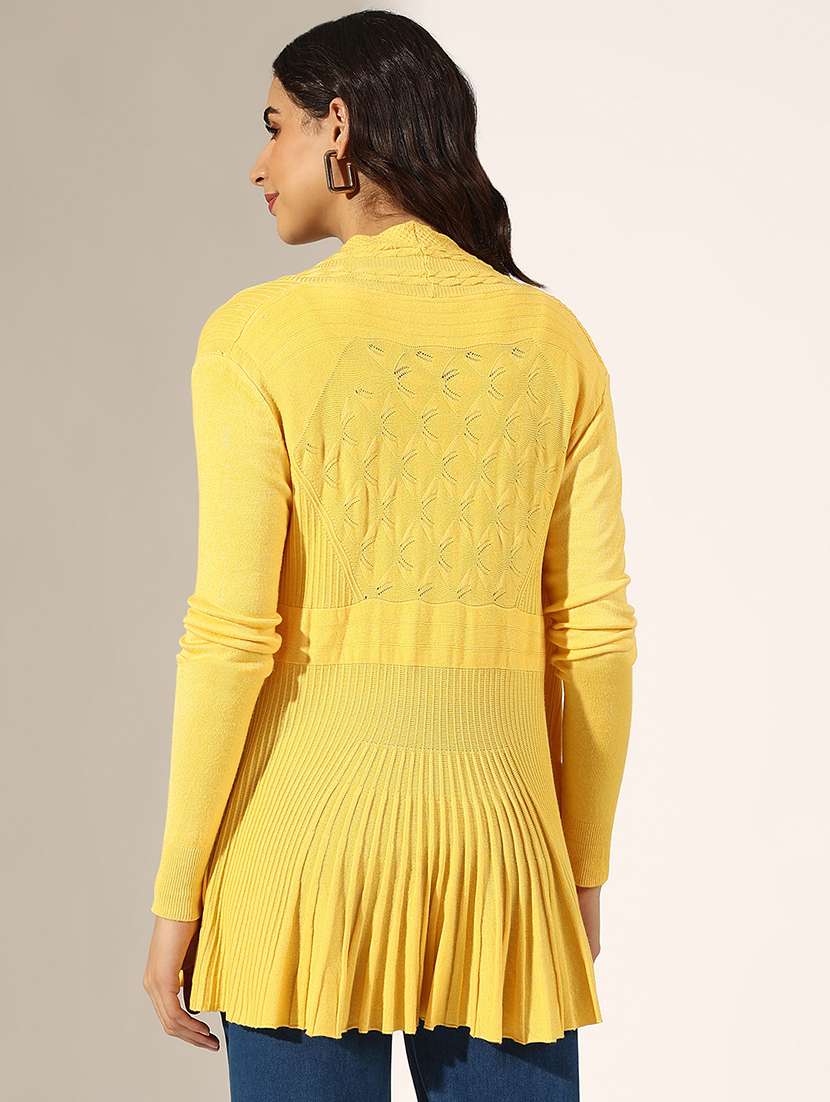 women self designed long sleeve regular shrug - 22180054 -  Standard Image - 3