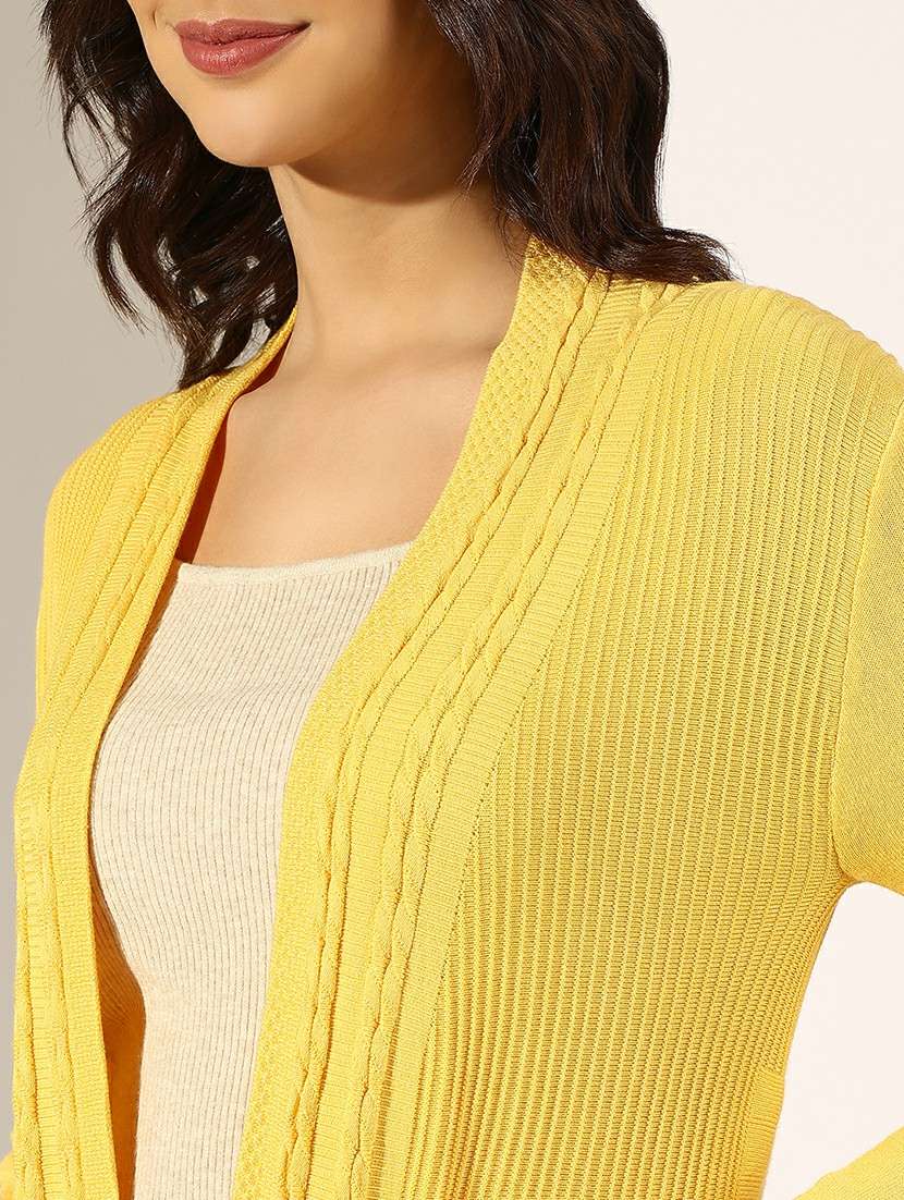 women self designed long sleeve regular shrug - 22180054 -  Standard Image - 5