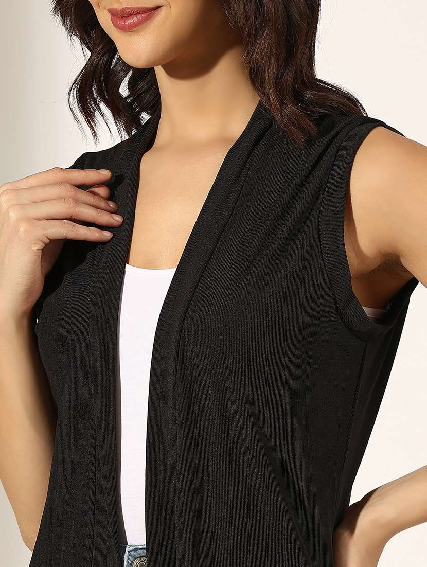 women self designed sleeveless regular shrug - 22180056 -  Standard Image - 5