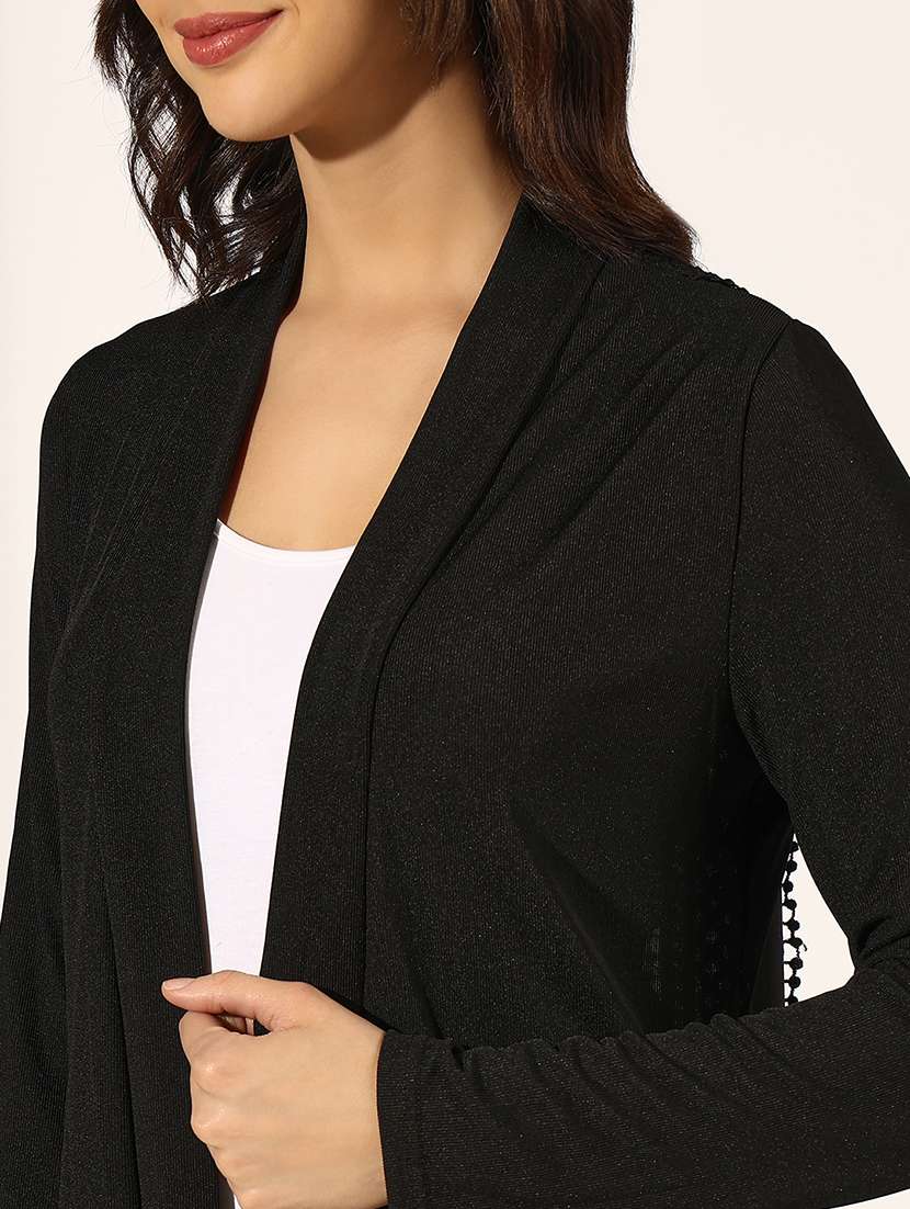 women self designed long sleeve regular shrug - 22180057 -  Standard Image - 5