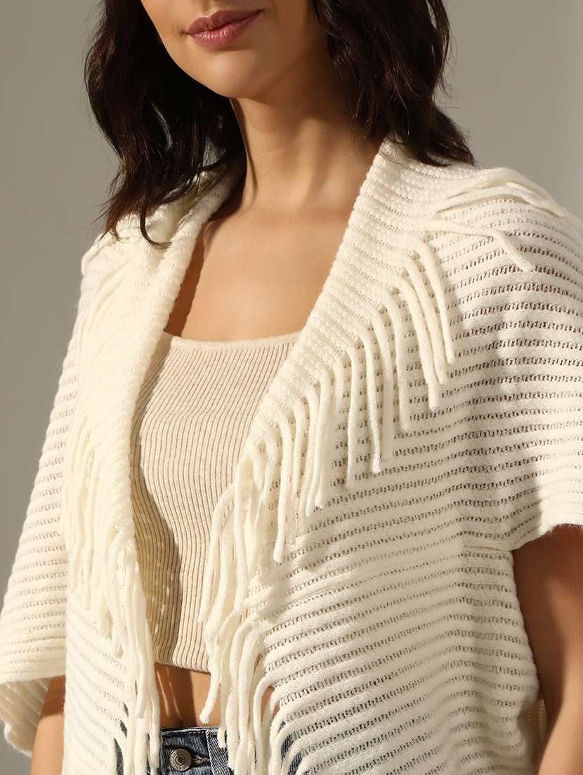 women self designed poncho - 22180071 -  Standard Image - 5