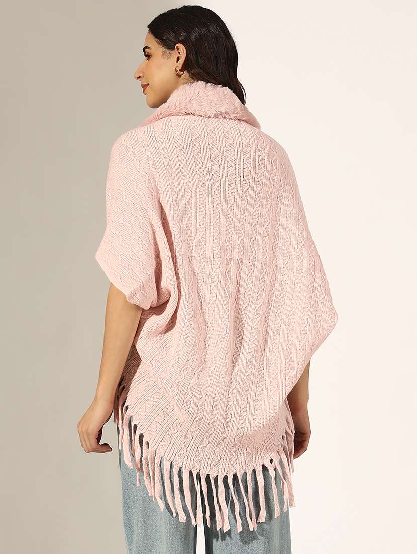 women self designed poncho - 22180077 -  Standard Image - 3