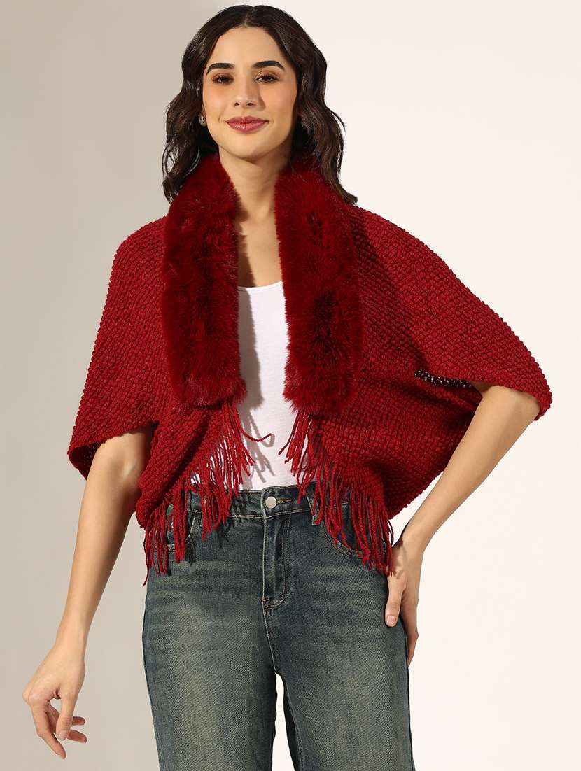 women self designed poncho