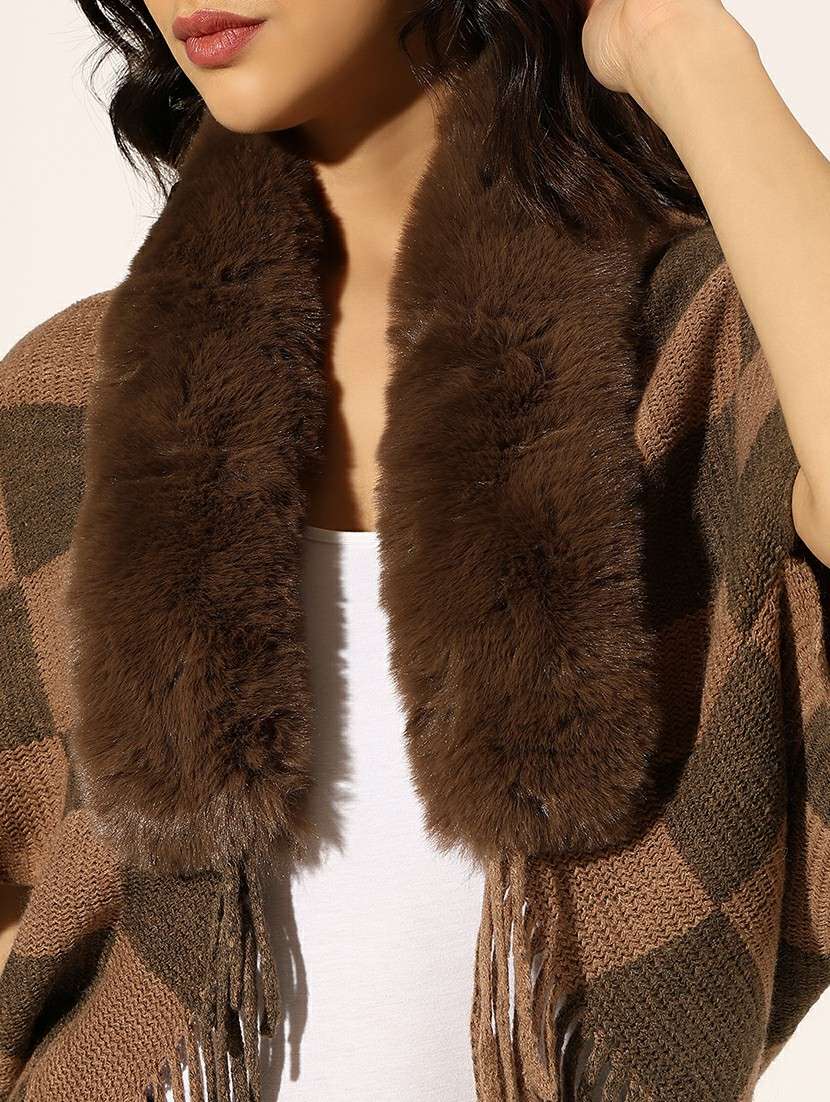 women self designed poncho - 22180080 -  Standard Image - 5