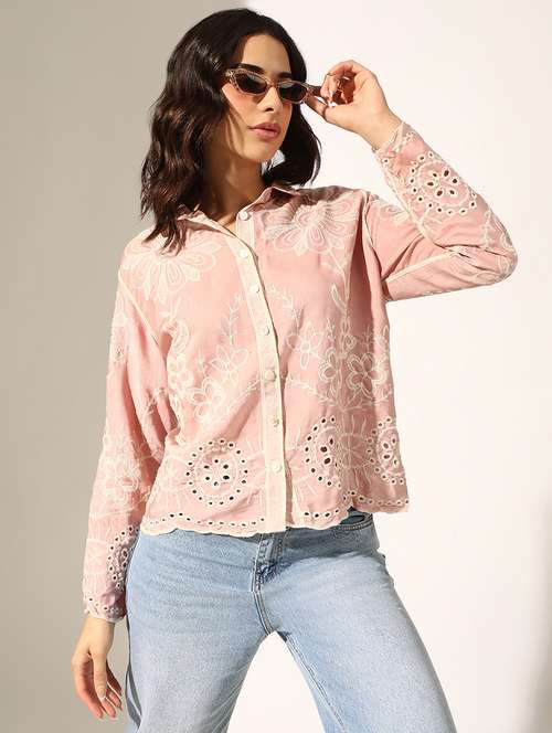 women collared long sleeve regular shirt - 22180090 -  Standard Image - 0