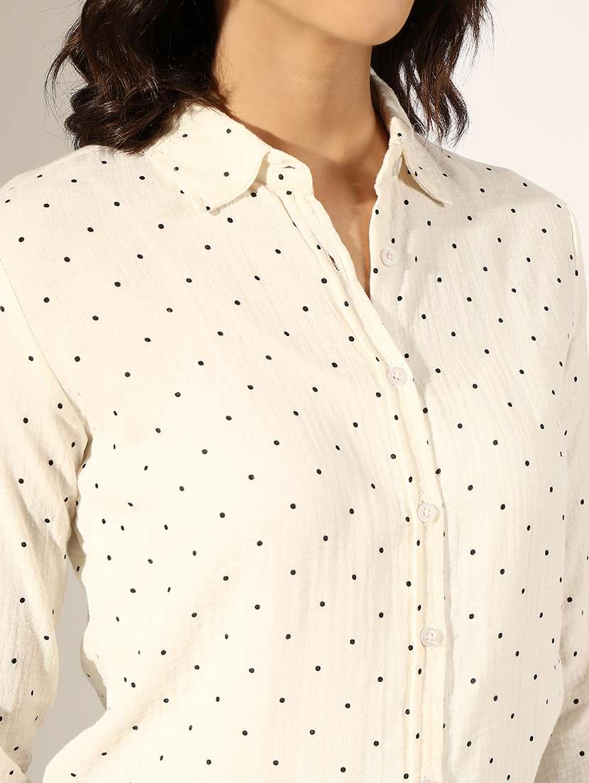 women collared long sleeve regular shirt - 22180092 -  Standard Image - 5