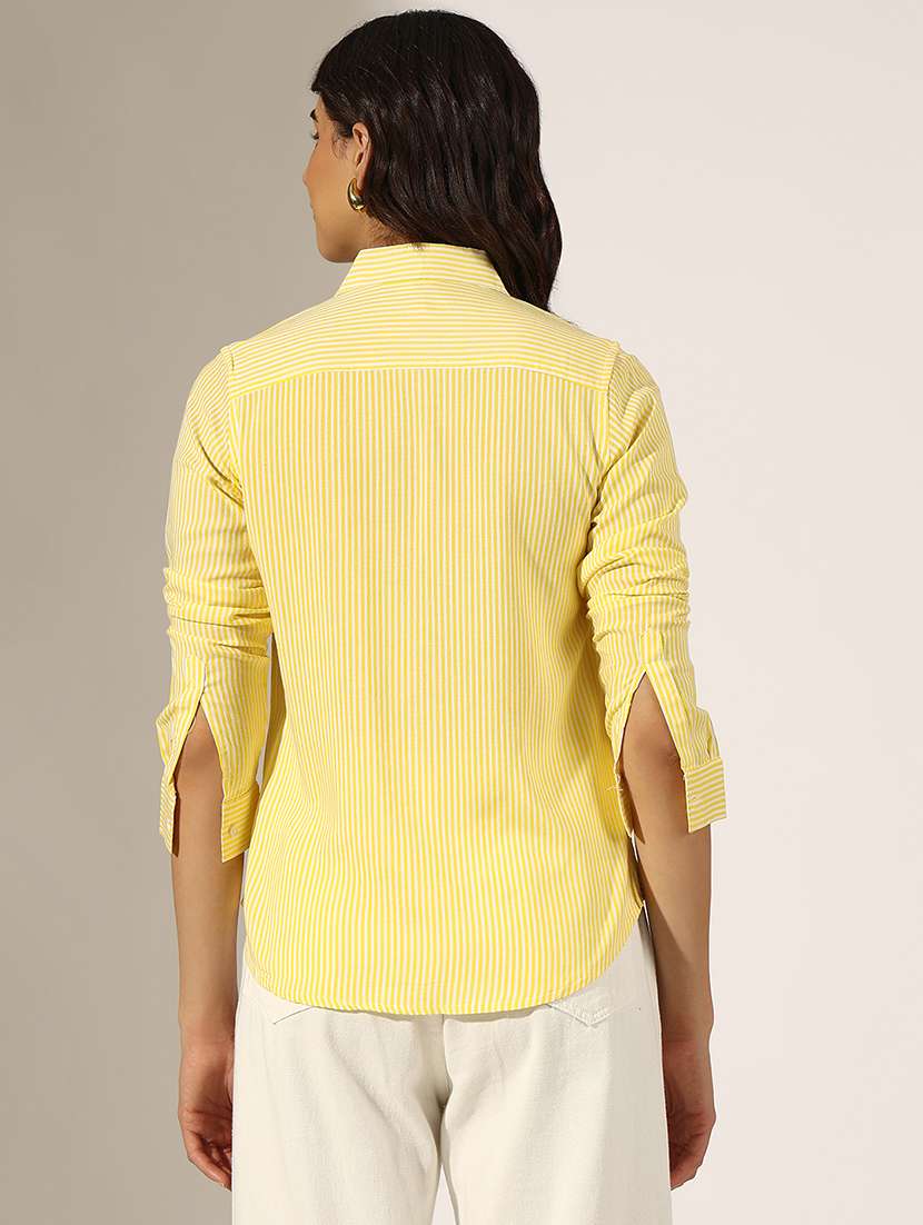 women collared long sleeve regular shirt - 22180096 -  Standard Image - 3