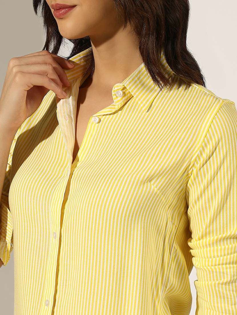women collared long sleeve regular shirt - 22180096 -  Standard Image - 5