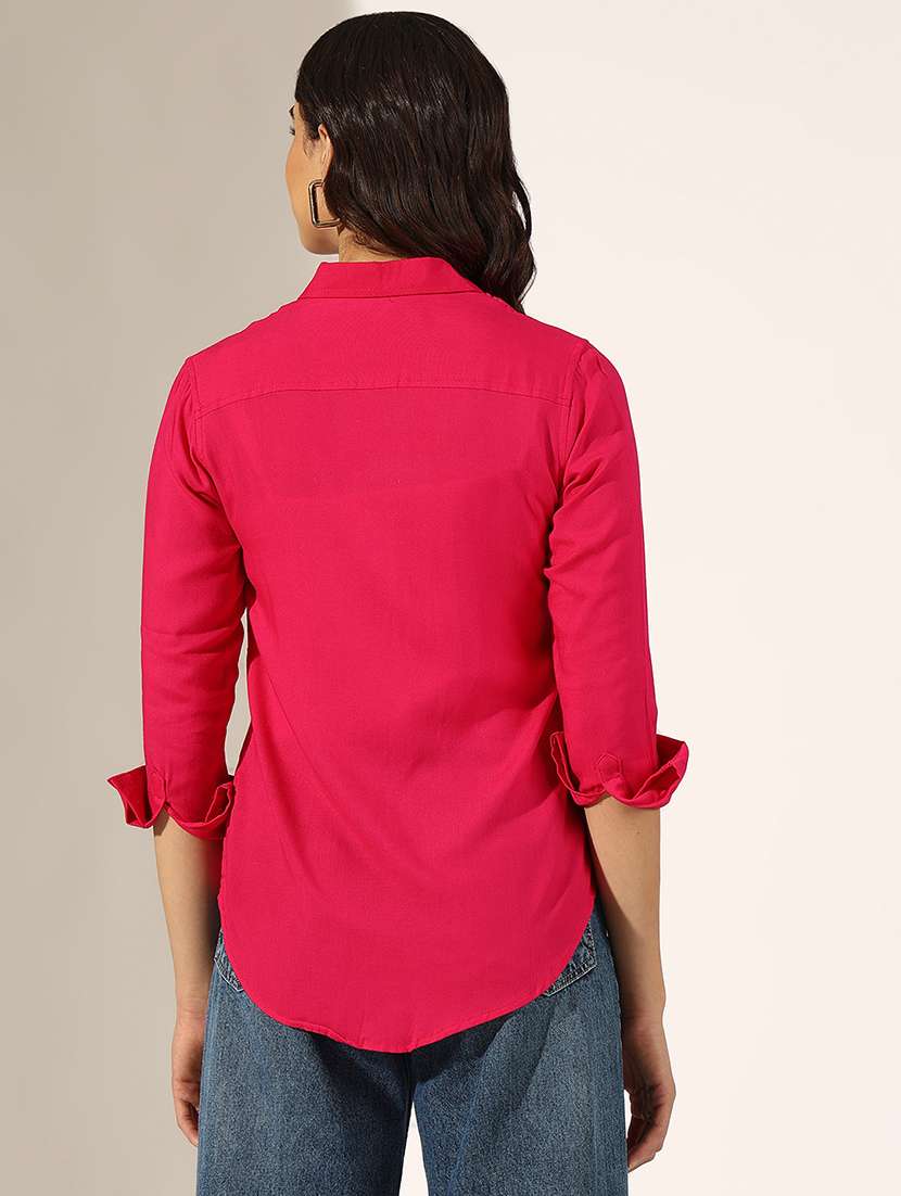 women collared long sleeve regular shirt - 22180097 -  Standard Image - 3