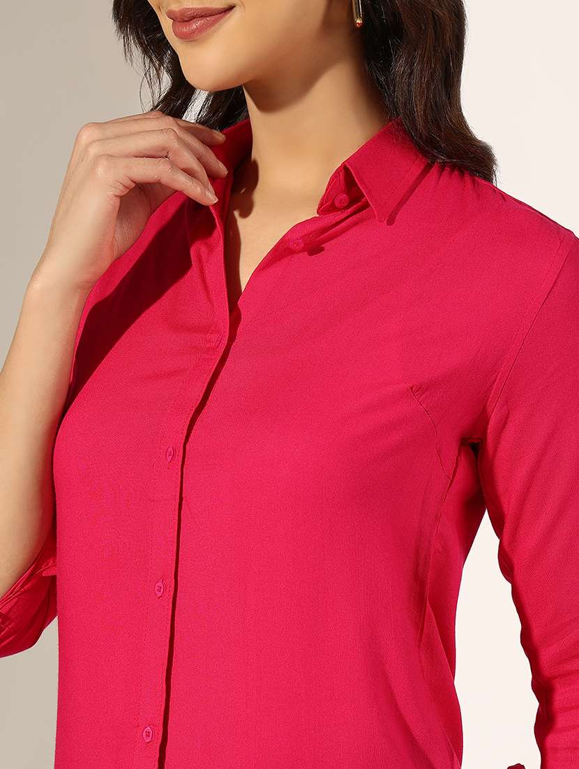 women collared long sleeve regular shirt - 22180097 -  Standard Image - 5
