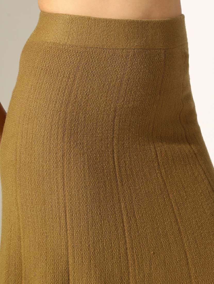 women solid high rise tiered skirt - 22180104 -  Standard Image - 5