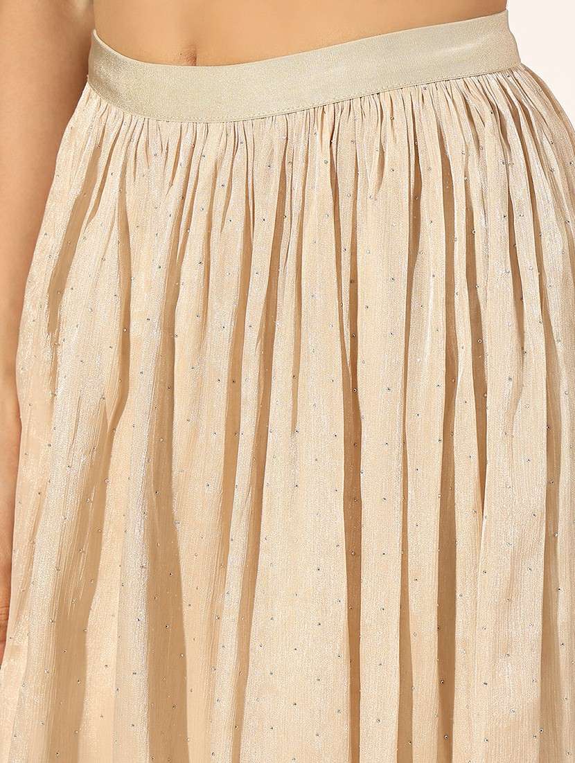 women solid mid rise flared skirt - 22180115 -  Standard Image - 5