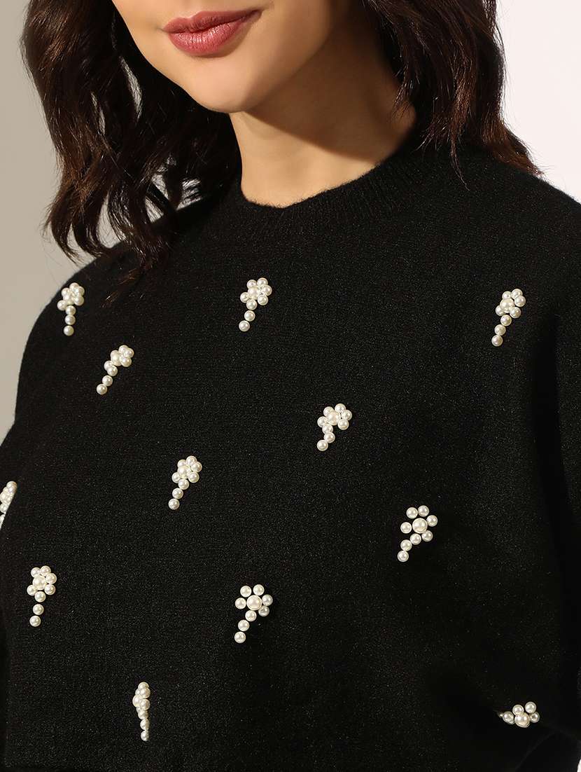 women embellished long sleeve bodycon dress  - 22180126 -  Standard Image - 5