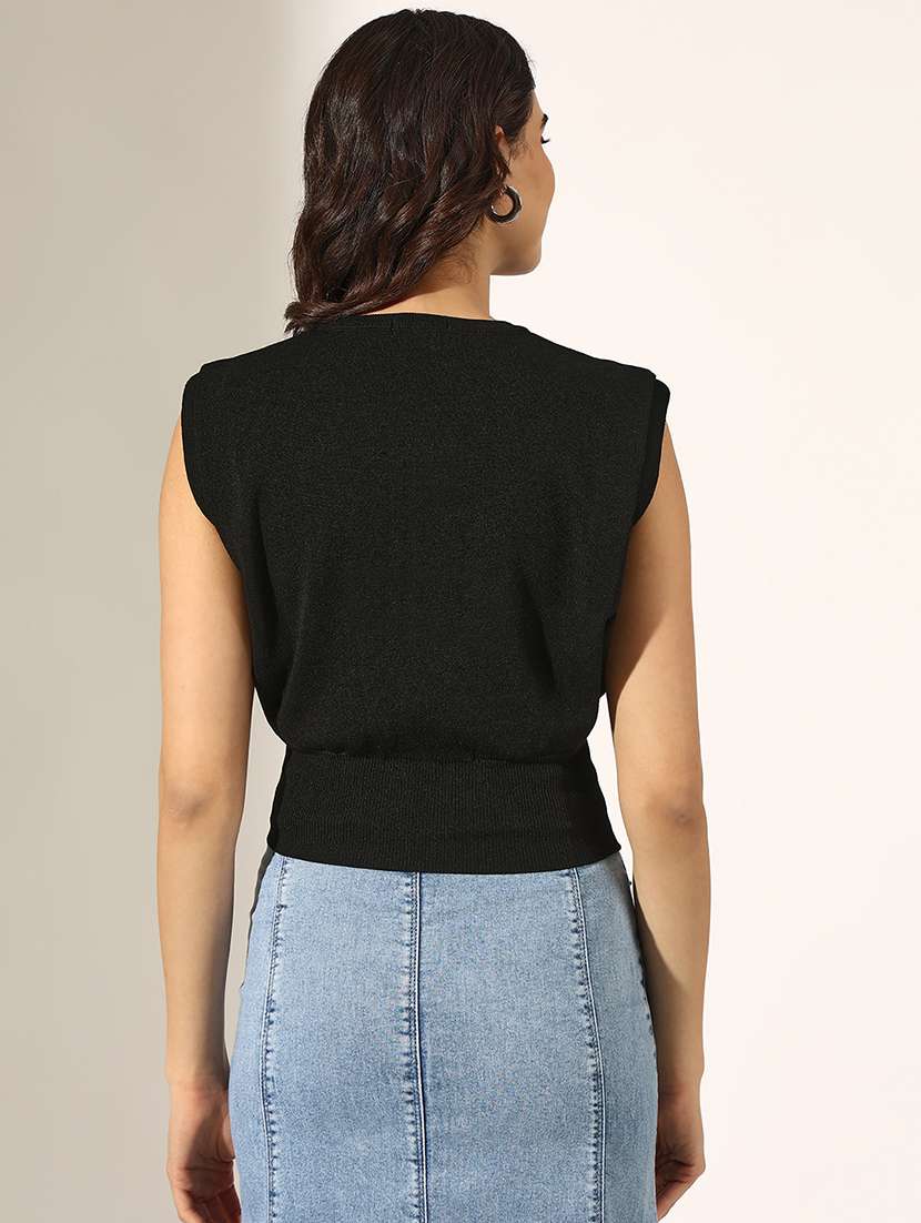 women solid sleeveless regular top - 22180171 -  Standard Image - 3