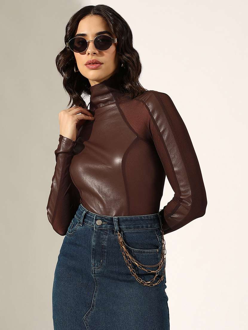 women solid long sleeve regular top