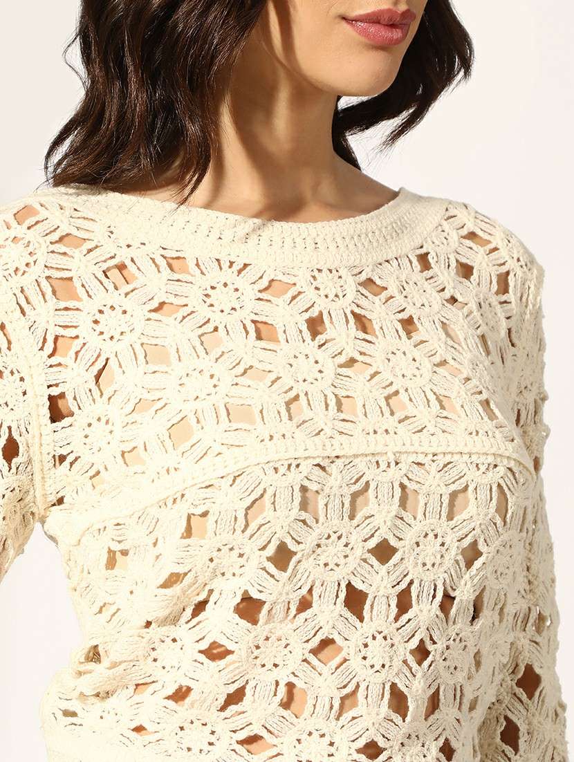 women solid long sleeve regular top - 22180193 -  Standard Image - 5