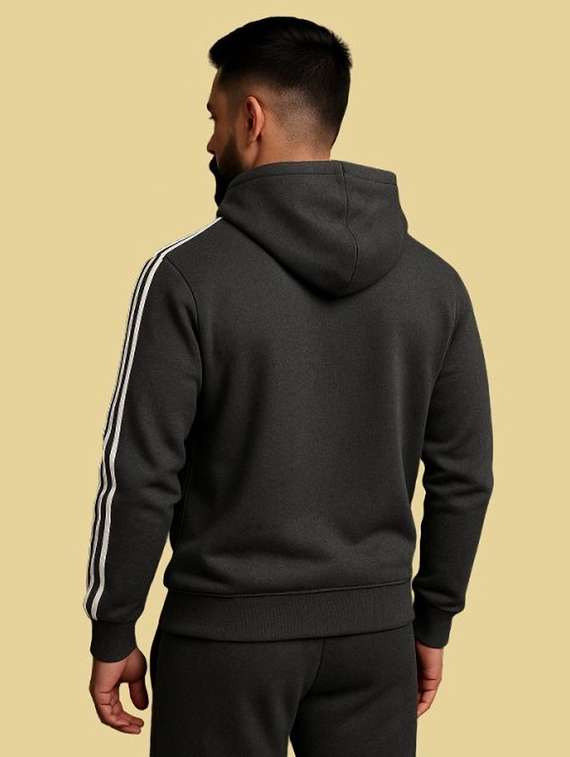 men printed long sleeve hooded sweatshirt - 22180237 -  Standard Image - 3