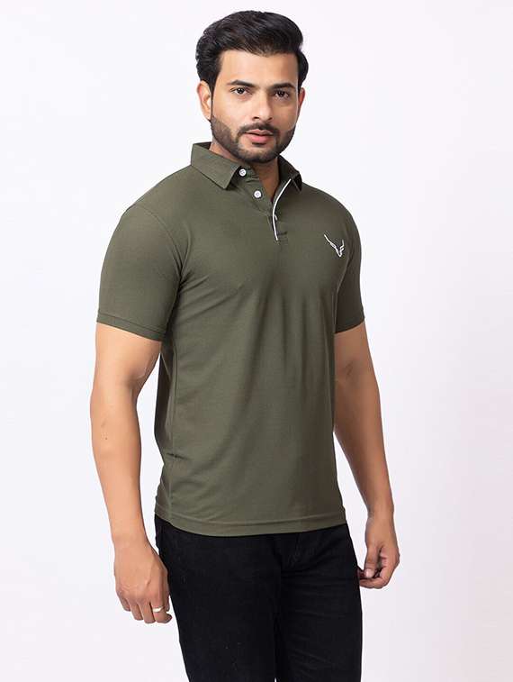men pack of 3 solid short sleeve polo t-shirt - 22180249 -  Standard Image - 3