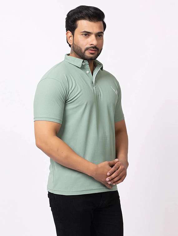 men pack of 3 solid short sleeve polo t-shirt - 22180251 -  Standard Image - 3