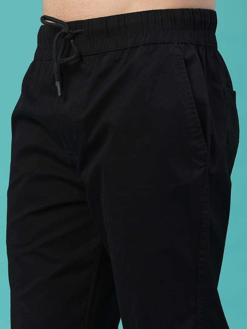 men solid mid rise regular fit jogger - 22180280 -  Standard Image - 5