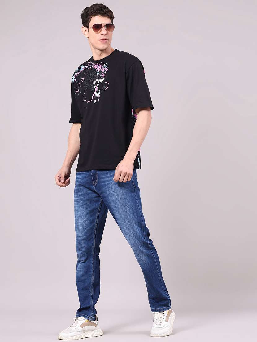 men printed short sleeve regular fit t-shirt - 22180508 -  Standard Image - 3