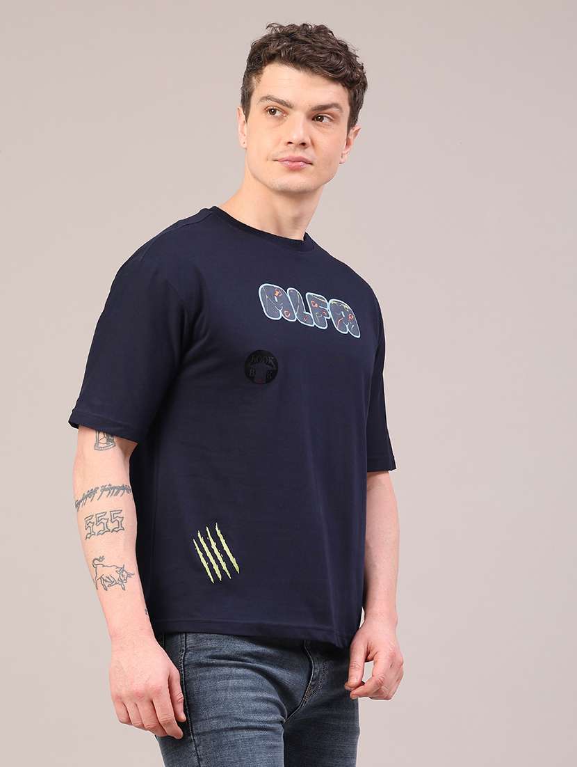 men printed short sleeve regular fit t-shirt - 22180511 -  Standard Image - 3