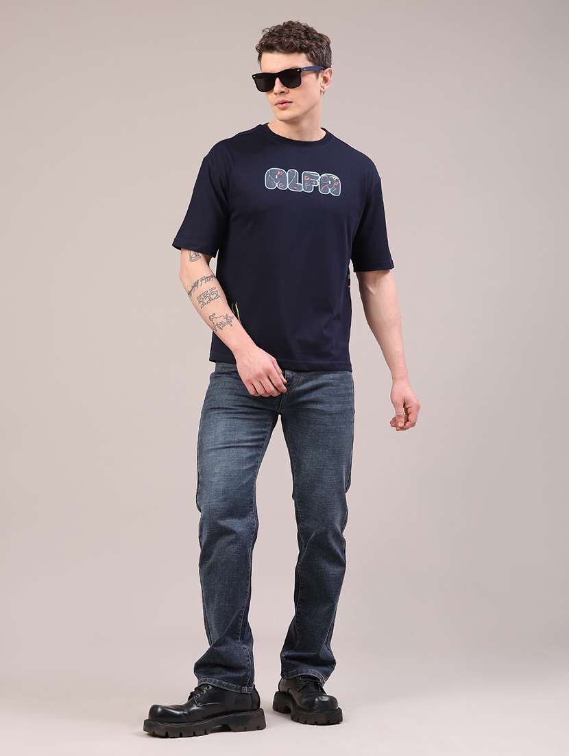 men printed short sleeve regular fit t-shirt - 22180511 -  Standard Image - 5