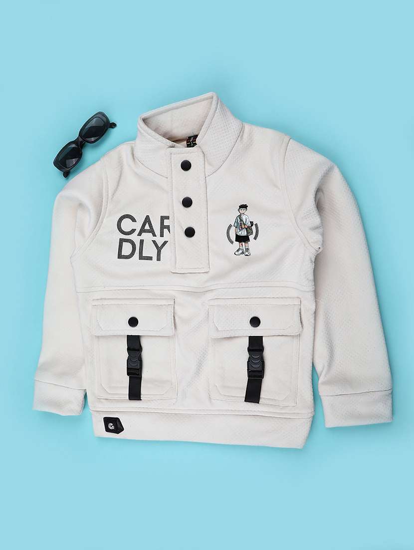 boys printed long sleeve sweatshirt