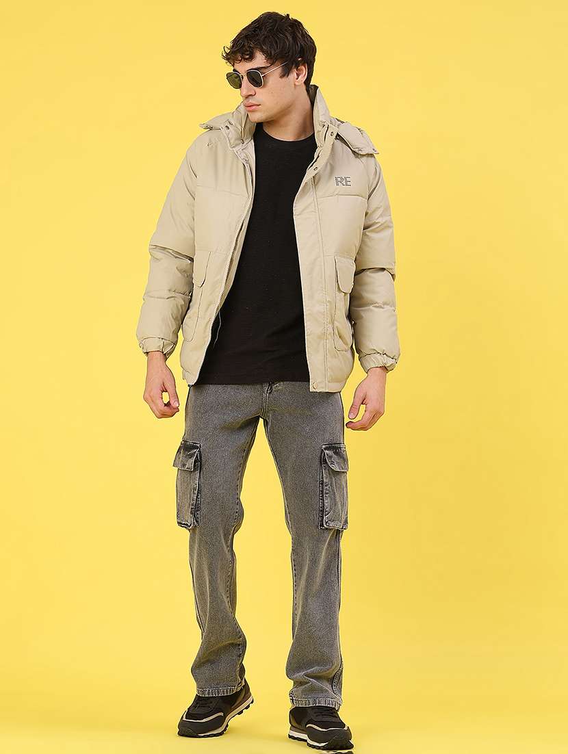 men solid long sleeve lightweight puffer jacket - 22180643 -  Standard Image - 5