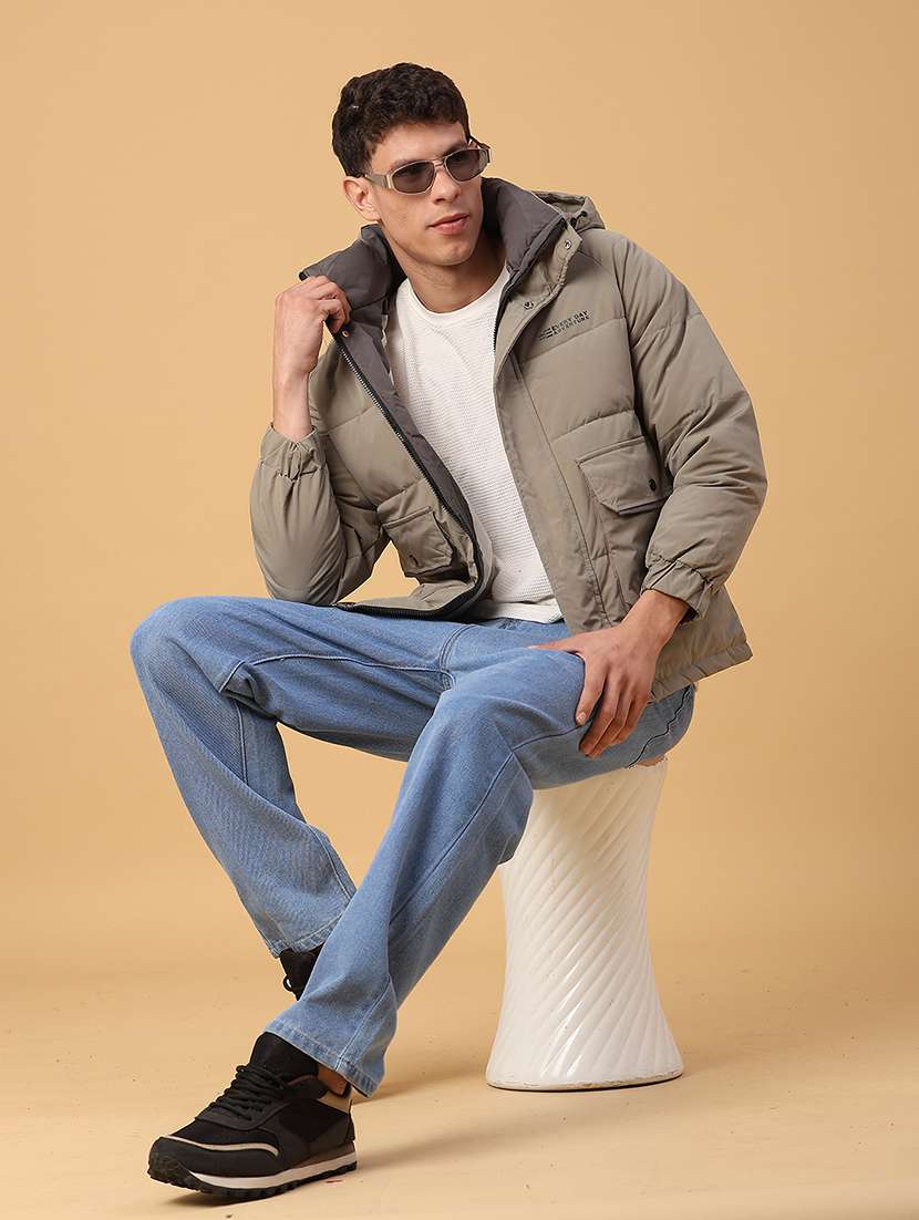 men solid long sleeve lightweight puffer jacket - 22180644 -  Standard Image - 5