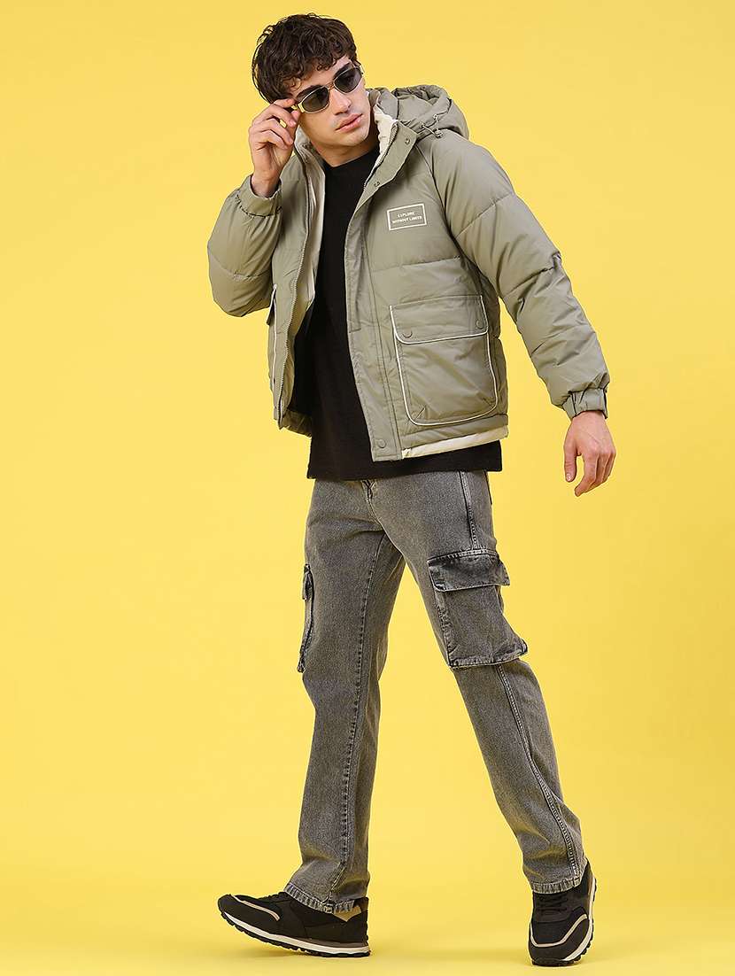 men solid long sleeve lightweight puffer jacket - 22180699 -  Standard Image - 5