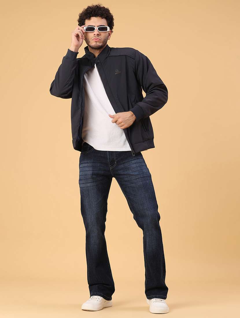 men solid long sleeve lightweight bomber jacket - 22180705 -  Standard Image - 5