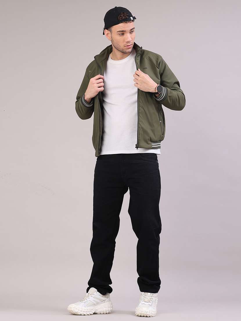 men solid long sleeve lightweight bomber jacket - 22180706 -  Standard Image - 5