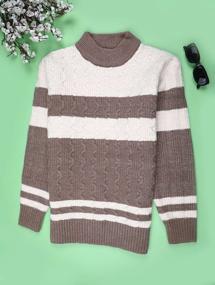 boys self designed long sleeve sweater