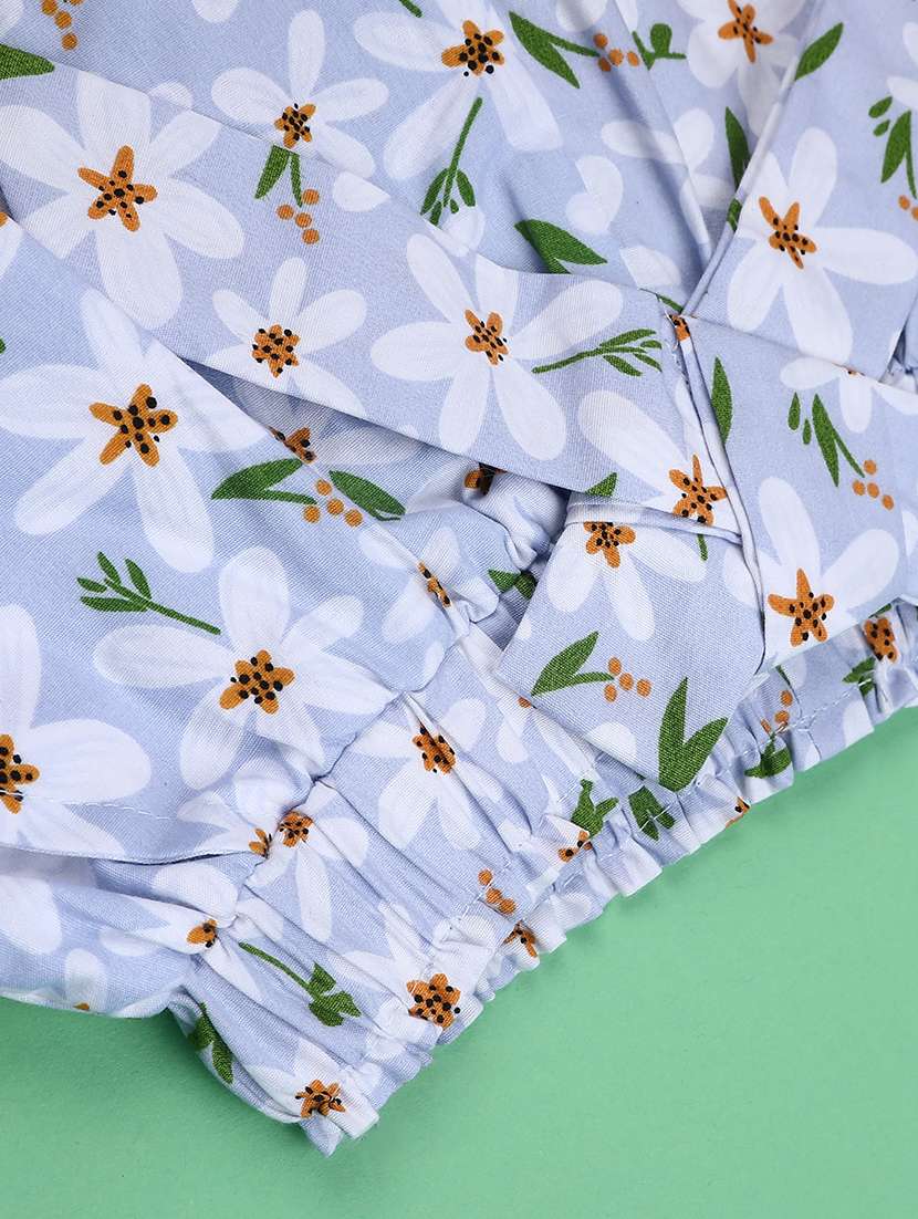 girls printed mid rise shorts - 22180773 -  Standard Image - 3