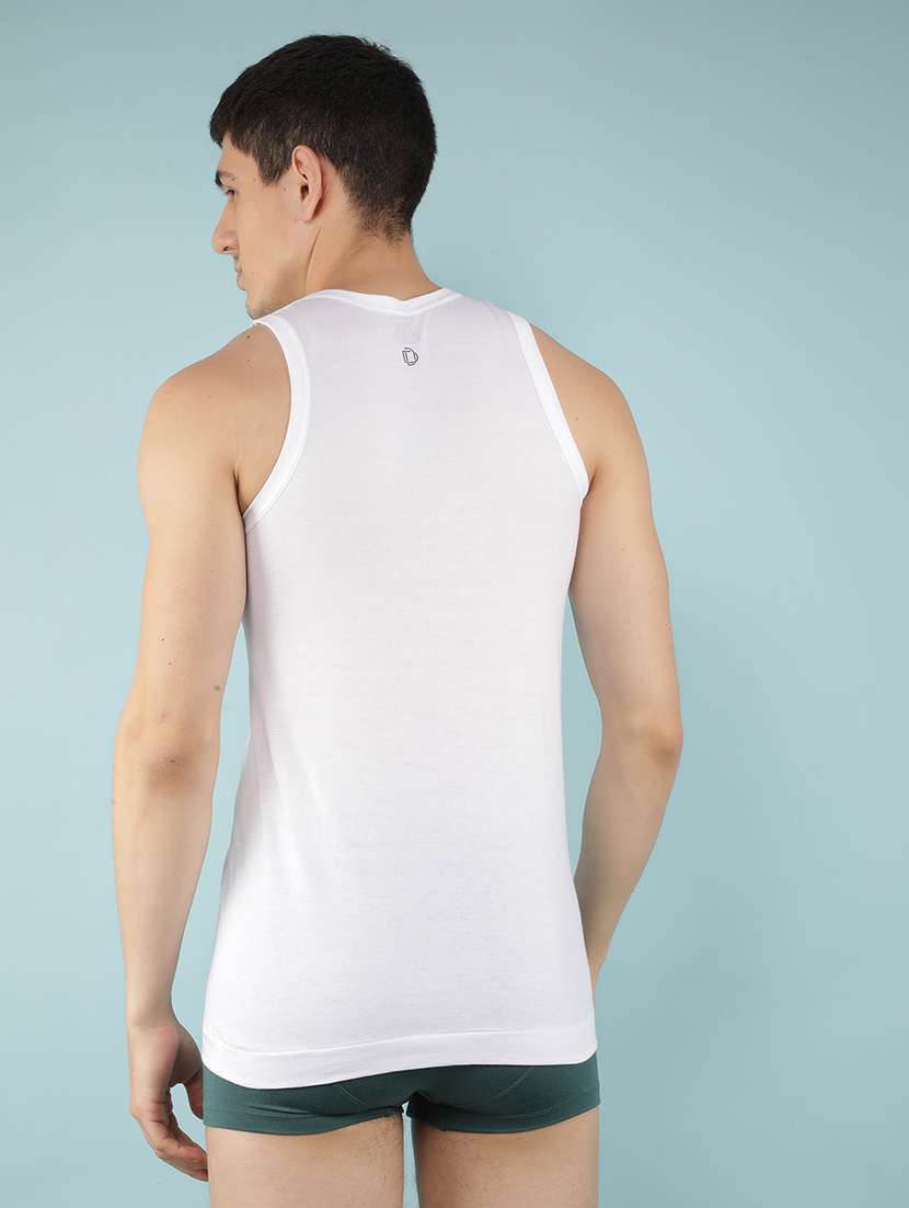 men pack of 7 solid sleeveless vest - 22180868 -  Standard Image - 3