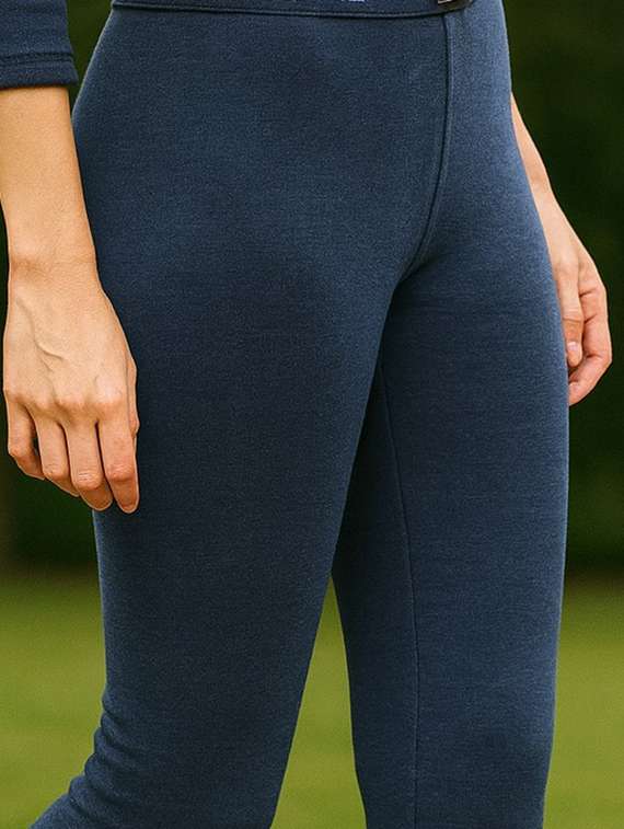 women pack of 2 solid mid rise thermal leggings  - 22181128 -  Standard Image - 3