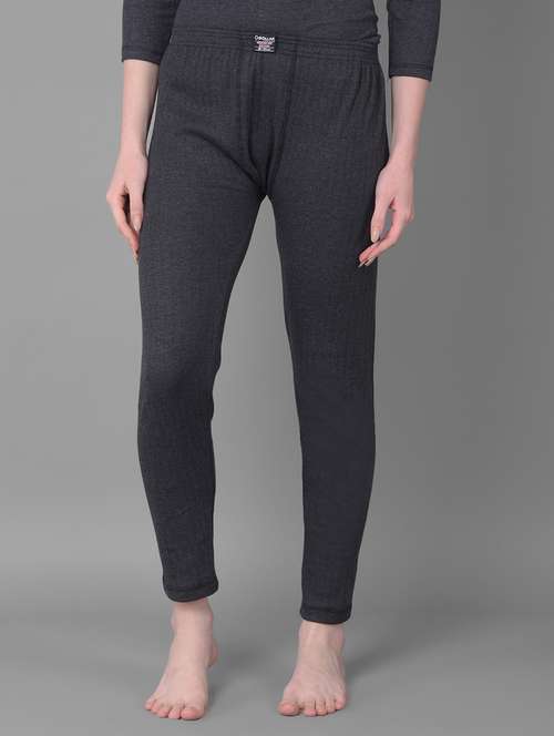 women solid mid rise thermal legging - 22181139 -  Standard Image - 0