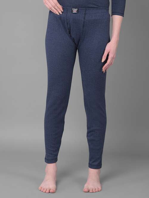 women solid mid rise thermal legging - 22181140 -  Standard Image - 0
