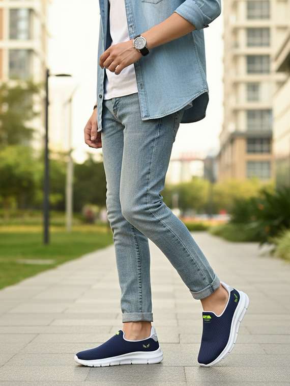 men solid slip on sport shoe - 22181181 -  Standard Image - 5