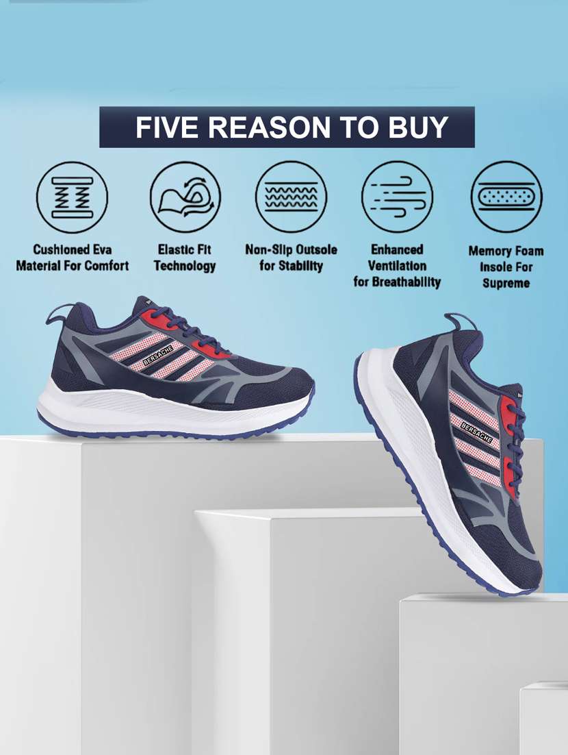 men solid lace up sport shoe - 22181182 -  Standard Image - 3