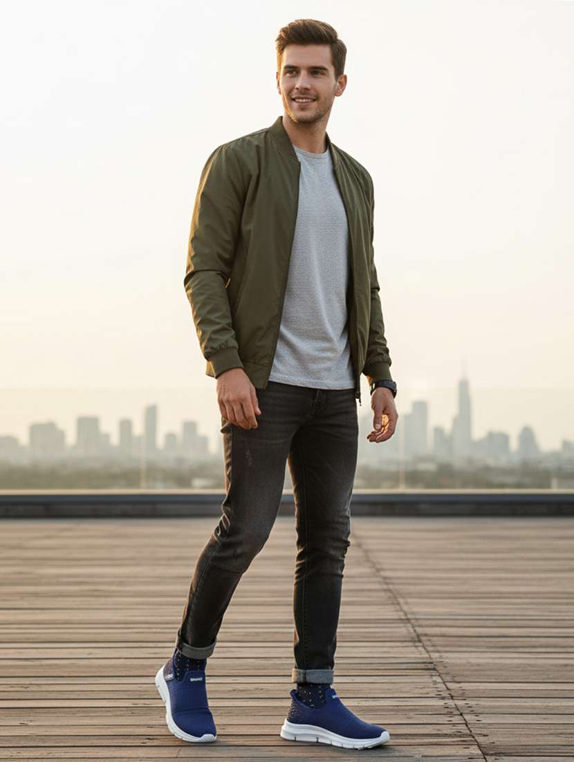 men solid slip on sport shoe - 22181186 -  Standard Image - 3