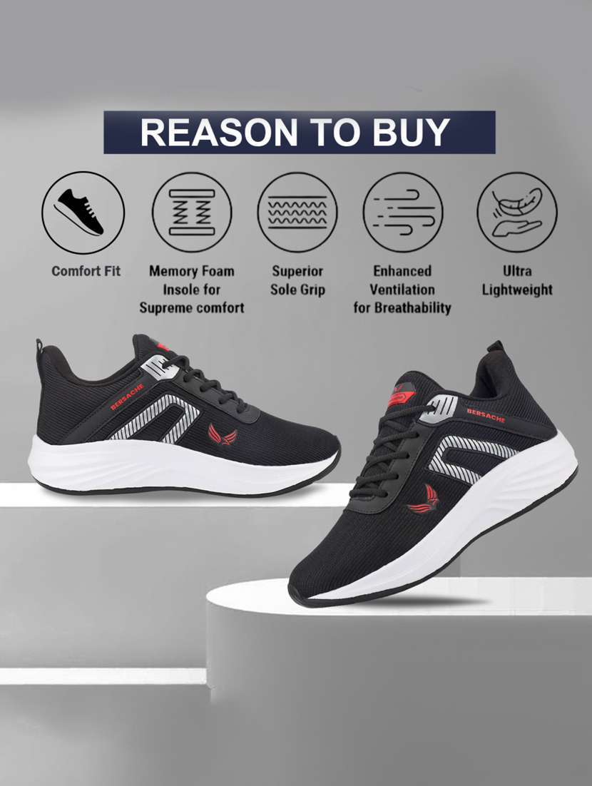 men solid lace up sport shoe - 22181187 -  Standard Image - 3