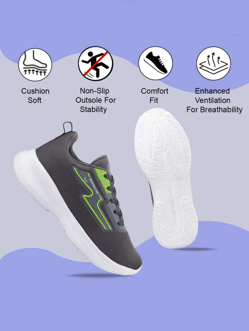 men solid lace up sport shoe - 22181190 -  Standard Image - 3