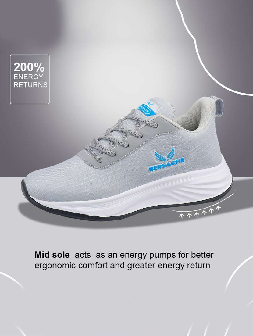 men solid lace up sport shoe - 22181191 -  Standard Image - 3