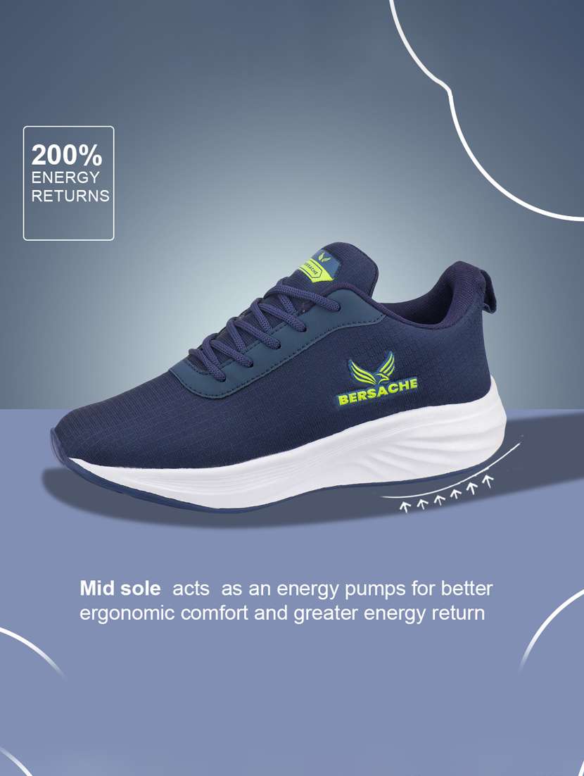 men solid lace up sport shoe - 22181192 -  Standard Image - 3