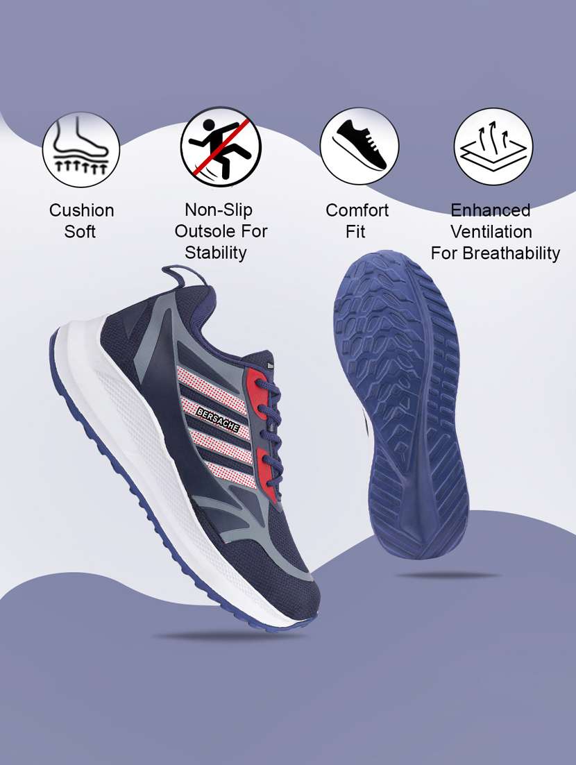 men blue lace up sport shoe - 22181195 -  Standard Image - 3